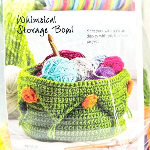 Annie's Whimsical Storage Bowl Crochet Kit - New - Picture 2 of 5